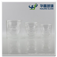 Fancy 100ml 150ml 200ml Skull Double Wall Shot Glass